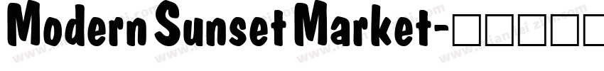 Modern Sunset Market字体转换